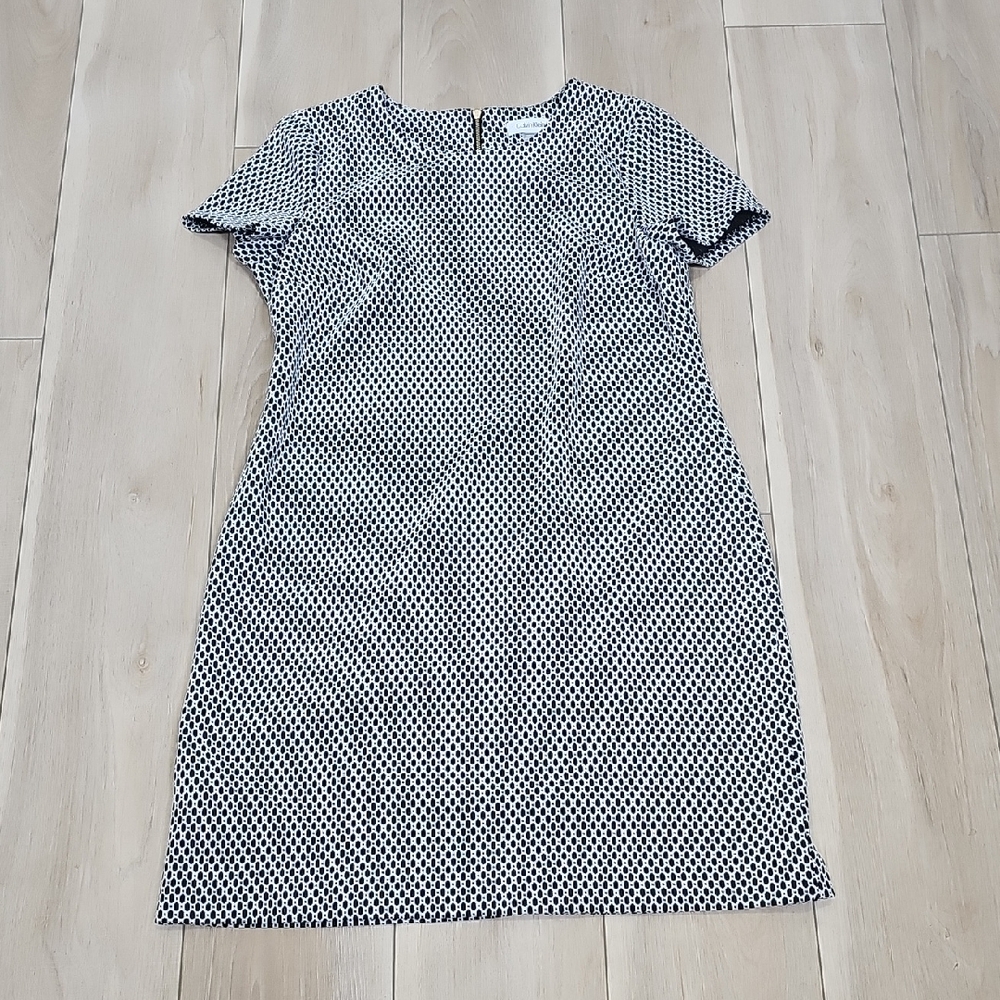 Calvin Klein Black and White Geometric Mini Dress
